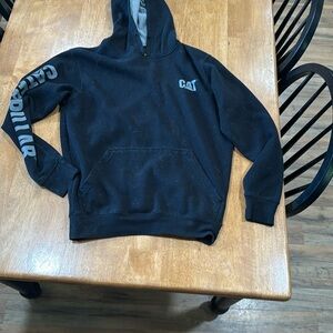 Caterpillar Black Sweatshirt Classic Pullover Hoodie